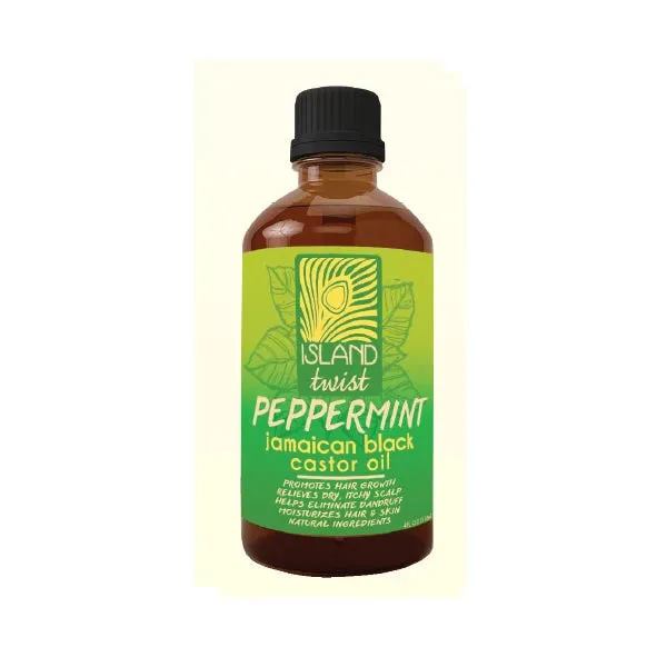 ISLAND TWIST - Jamaican Black Caster Oil Pepprmint - 4 fl oz (118 ml)