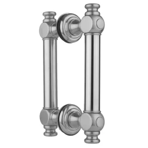 Jaclo H60-BB-8 8" H60 Smooth With End Caps Back To Back Shower Door Pull