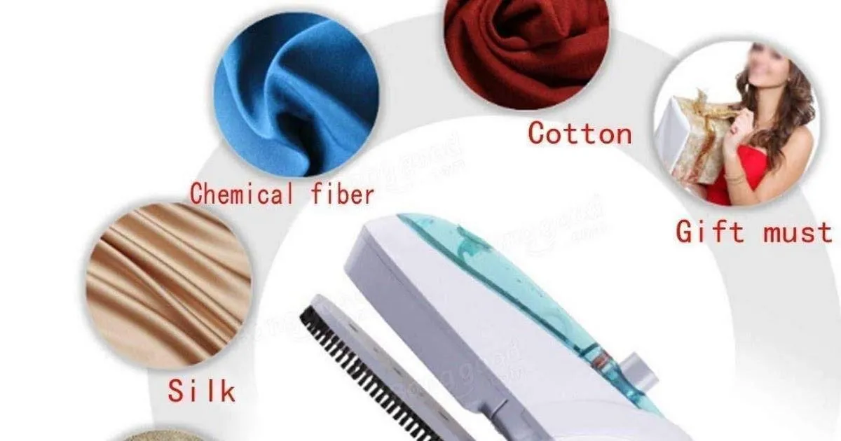 K Kudos Portable Plastic Steam Iron Tobi Travel Steamer Garment Hand Steamer for Clothes-Multicolour
