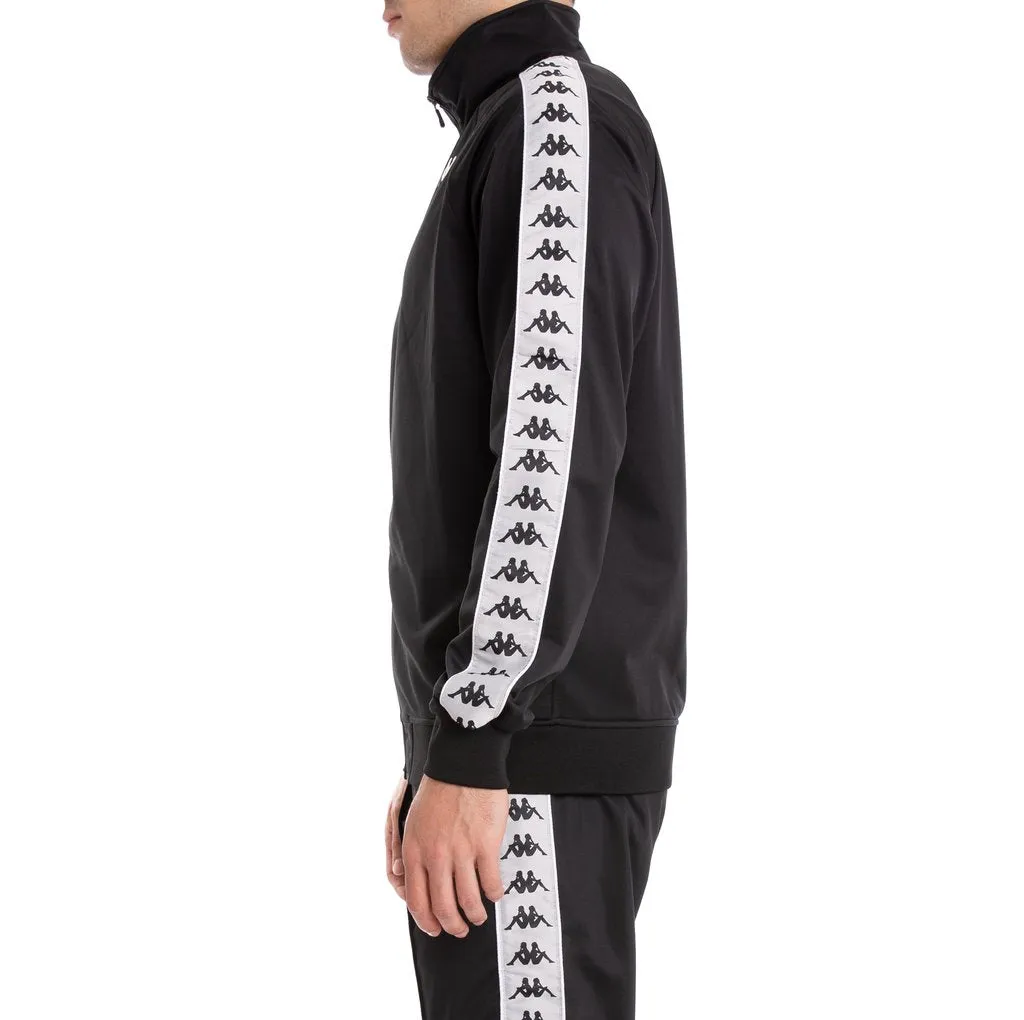 Kappa 222 BANDA ANNISTON TOPS Men’s - BLACK-GREYSILVER-WHT