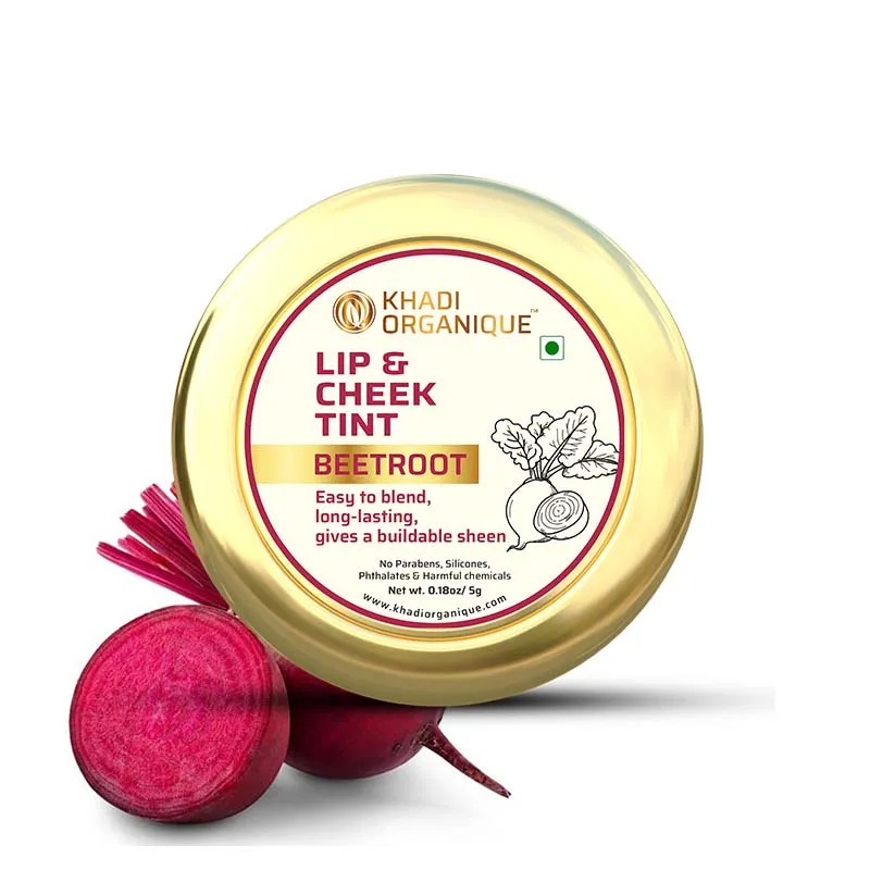 Khadi Organique Beetroot Lip And Cheek Tint For Women - 5GM