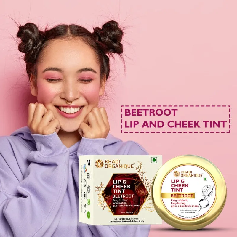 Khadi Organique Beetroot Lip And Cheek Tint For Women - 5GM