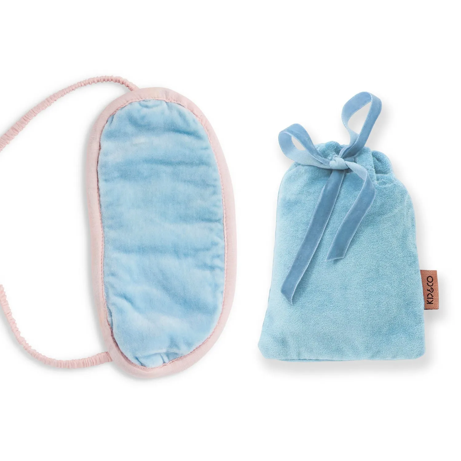 Kip & Co Velvet Eye Mask - Crystal Blue