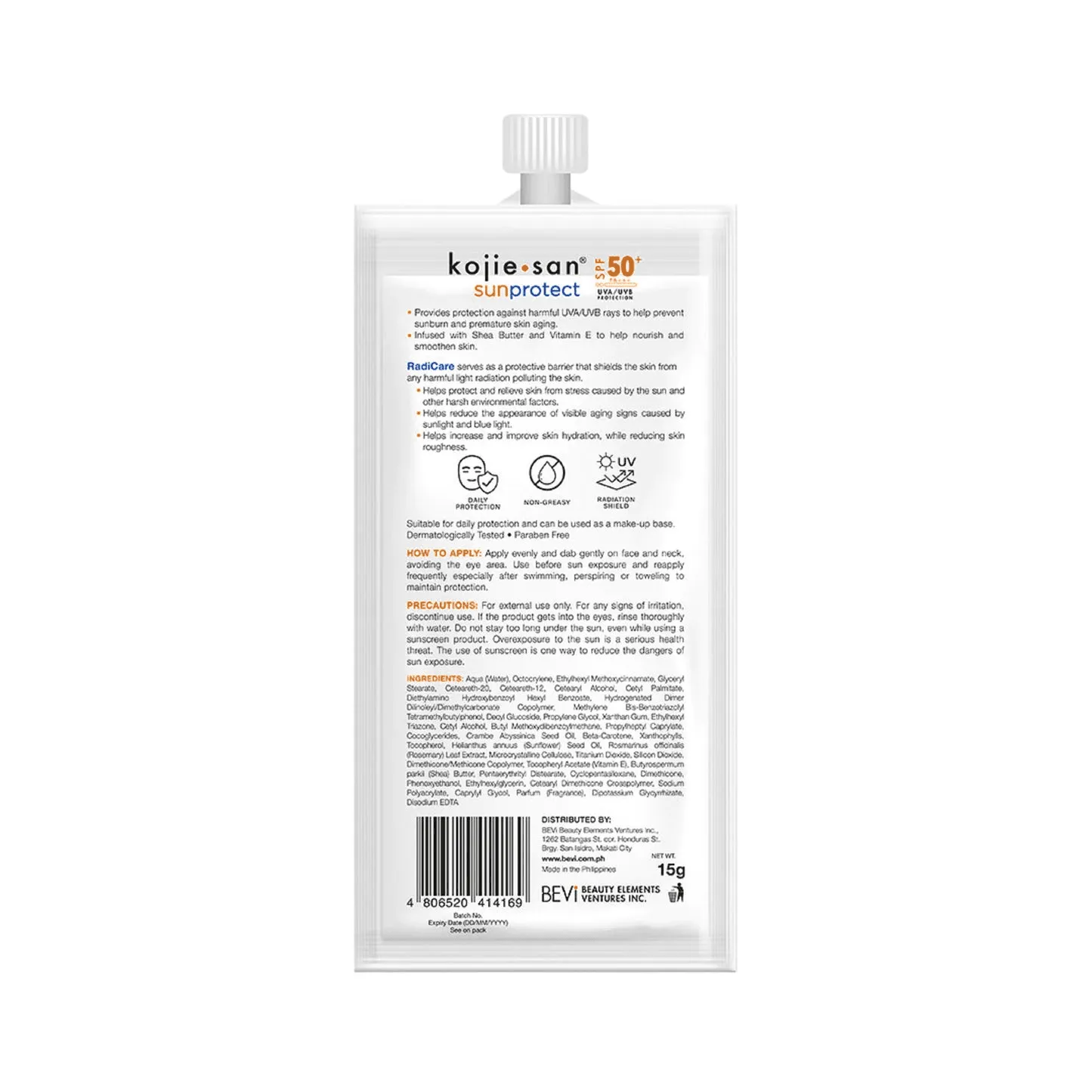 Kojie San Face SunProtect SPF50  - 15g