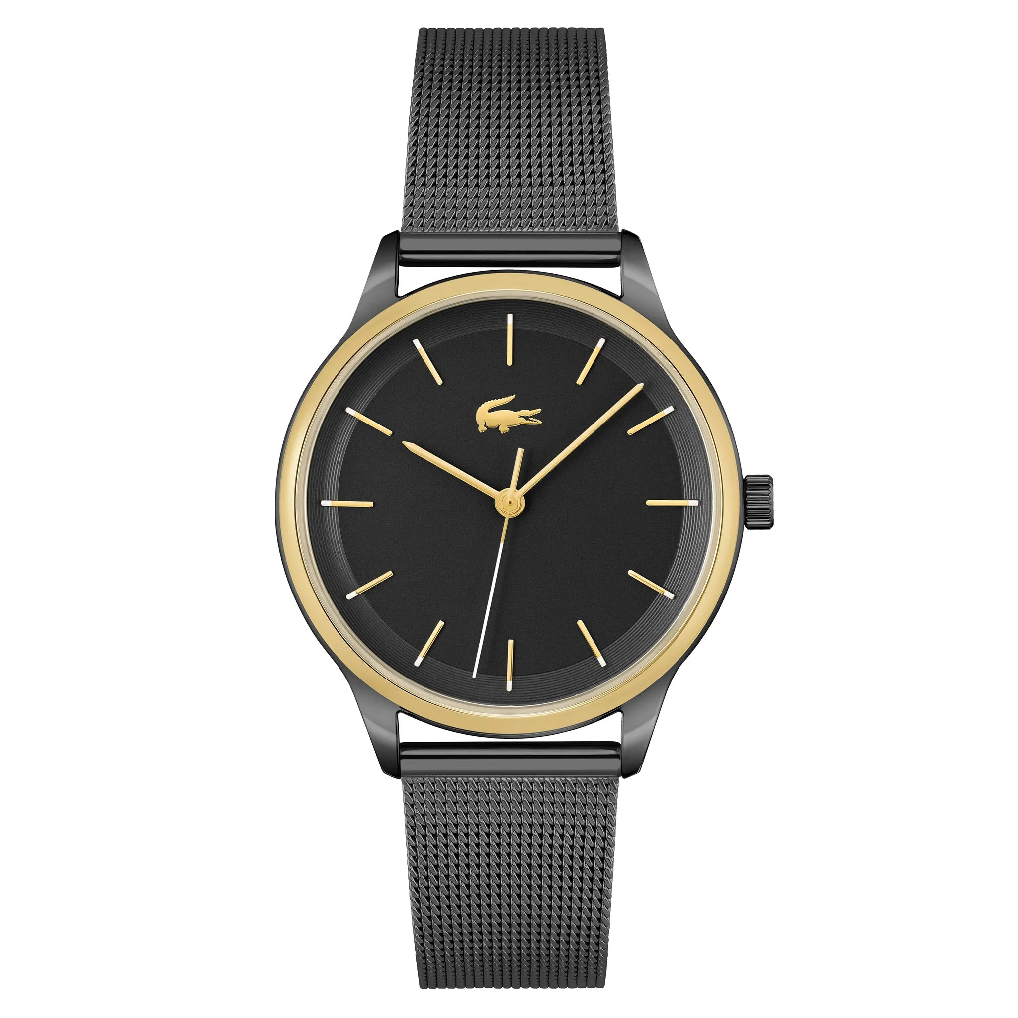 Lacoste Steel Mesh Black Dial Women's Watch - 2001210