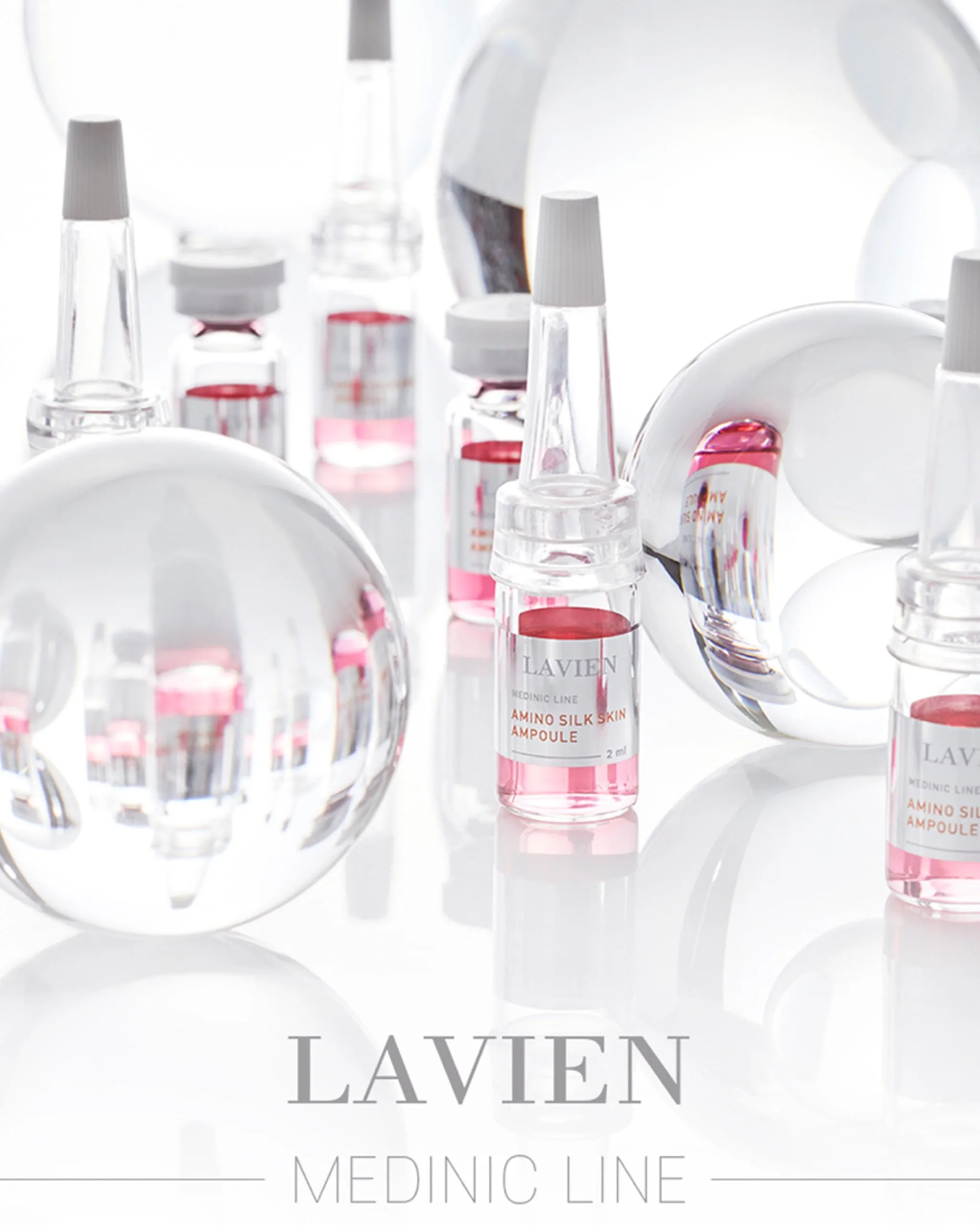 Lavien Amino Silk Skin Ampoule (Pink)