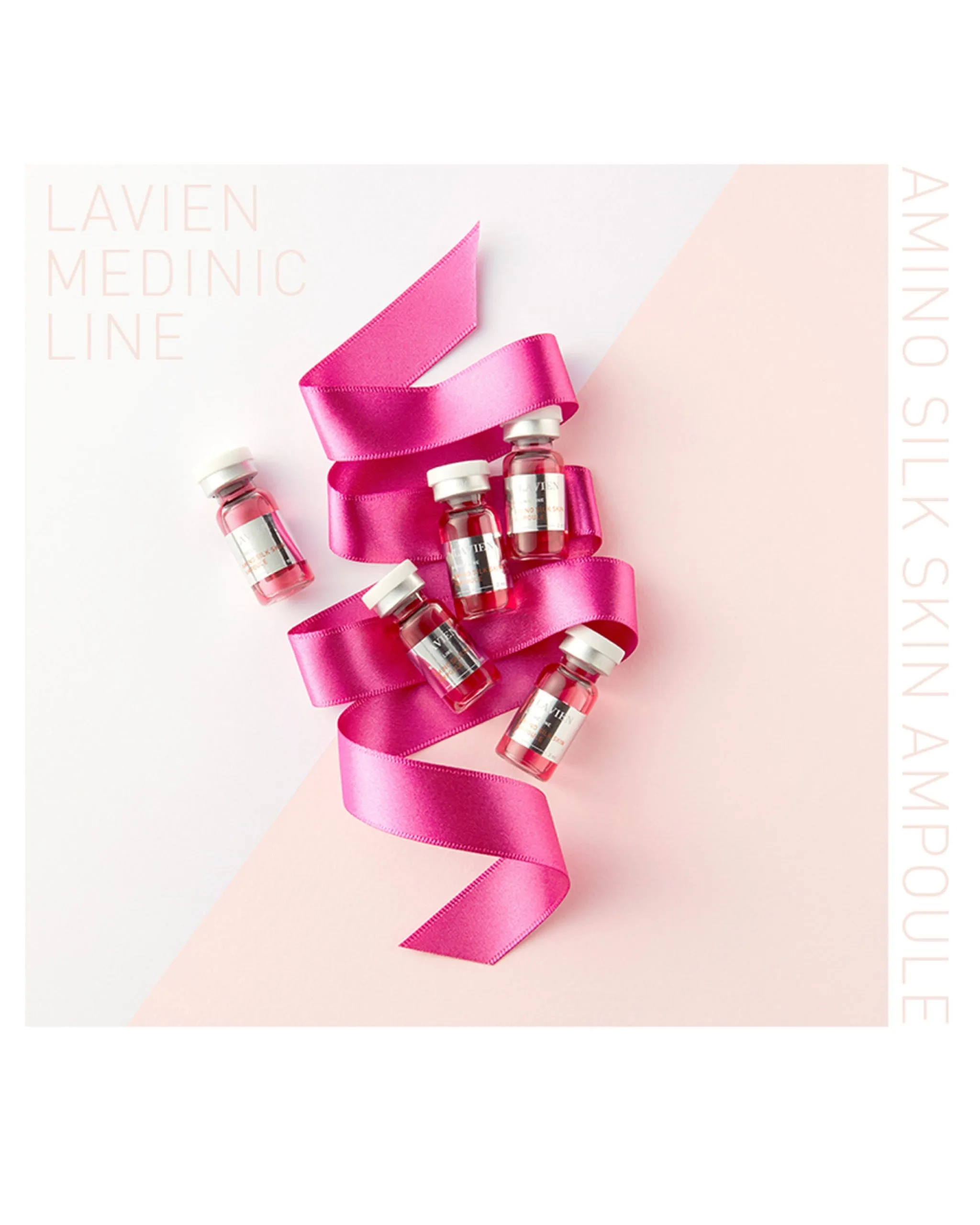 Lavien Amino Silk Skin Ampoule (Pink)