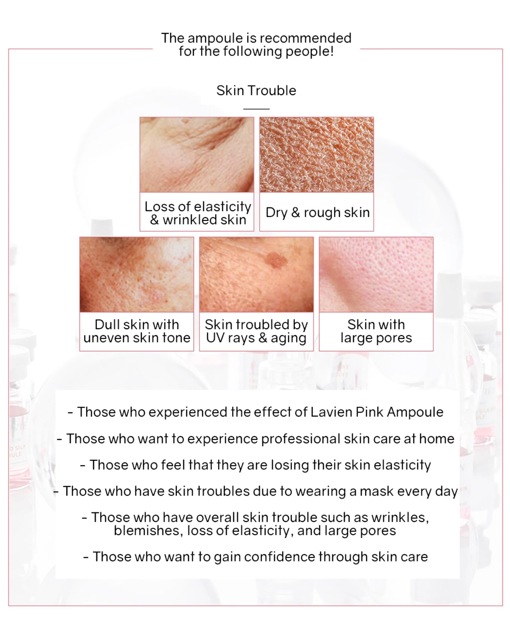 Lavien Amino Silk Skin Ampoule (Pink)