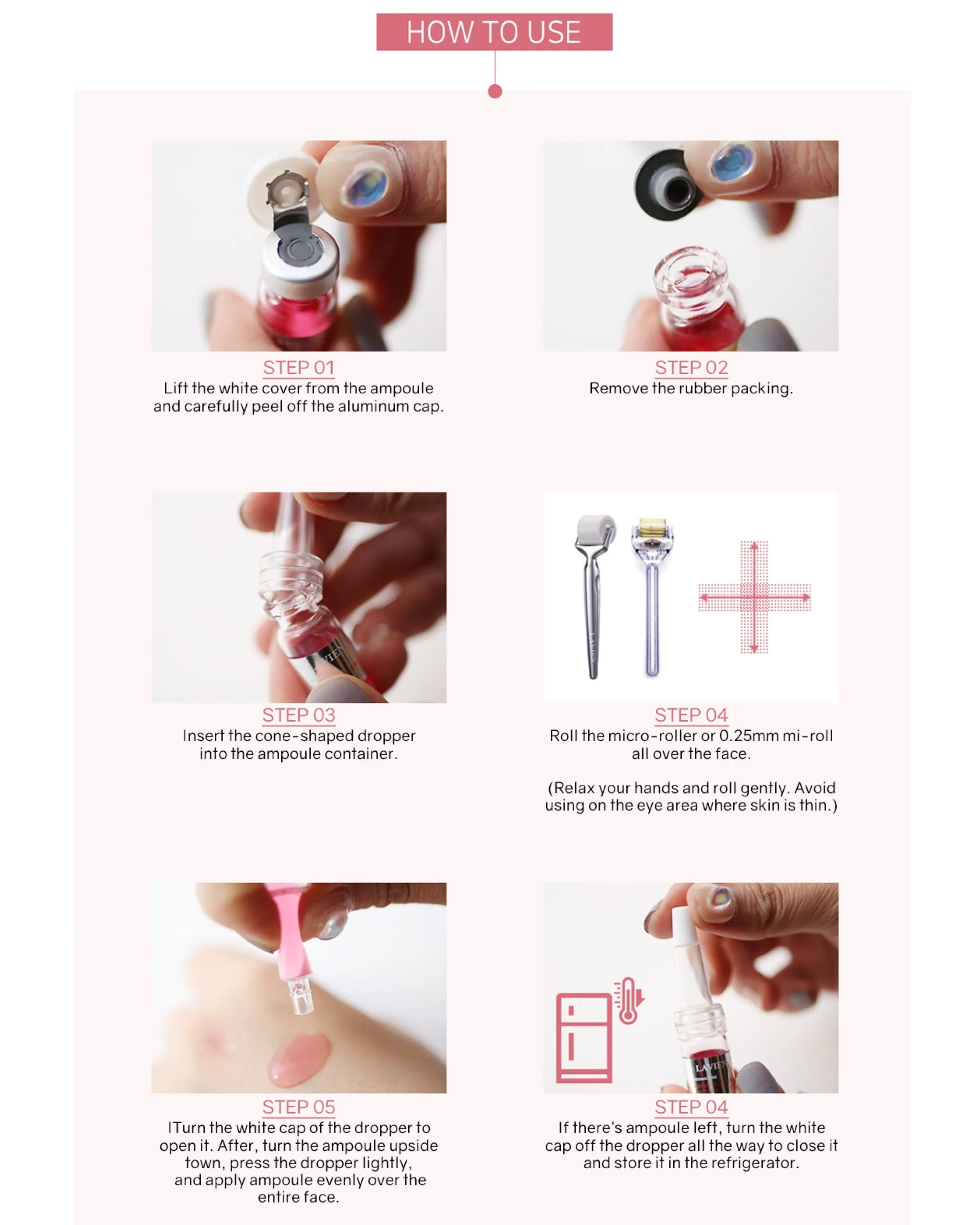 Lavien Amino Silk Skin Ampoule (Pink)