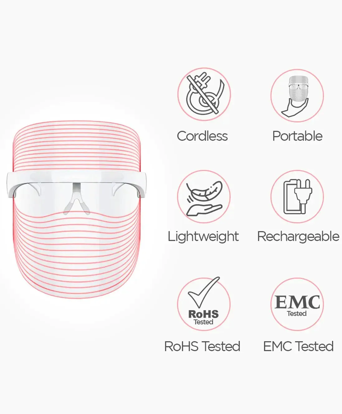LED Face Mask Shield Therapy