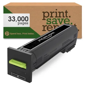 Lexmark 72K1XK0 Black Extra High Yield Remanufactured Toner Cartridge for CS820, CX820, CX825, CX860 [33,000 Pages]