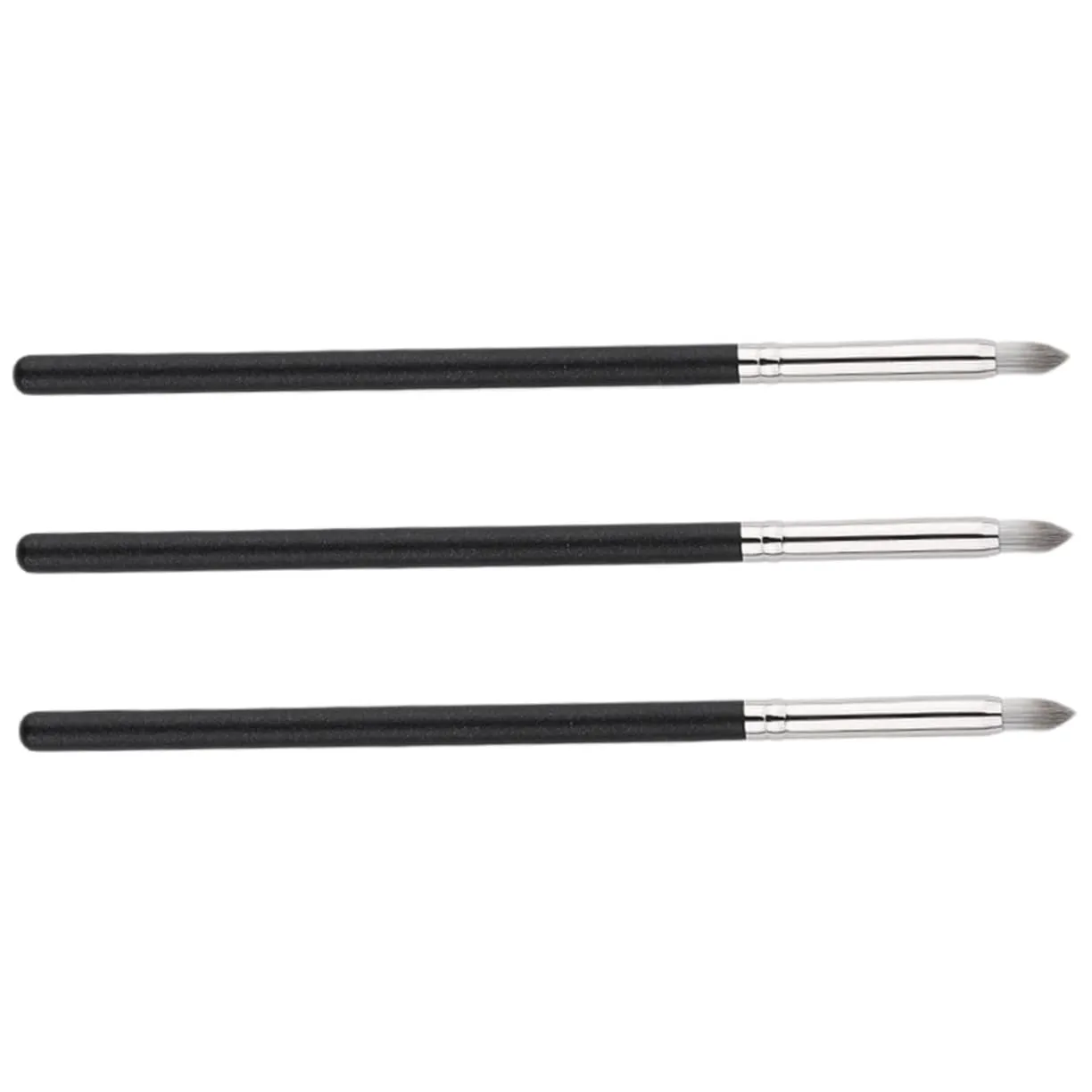 LIFKOME 3pcs Concealer Brush Wooden Handle for Men Angled Eye Makeup Brush for Loose Powder