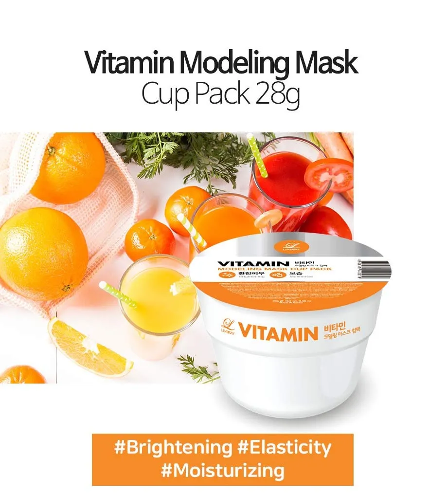 LINDSAY Modeling Mask Cup Pack 28g - Vitamin