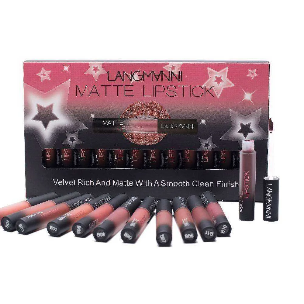 Long Lasting Waterproof Matte Velvet Lipstick Set