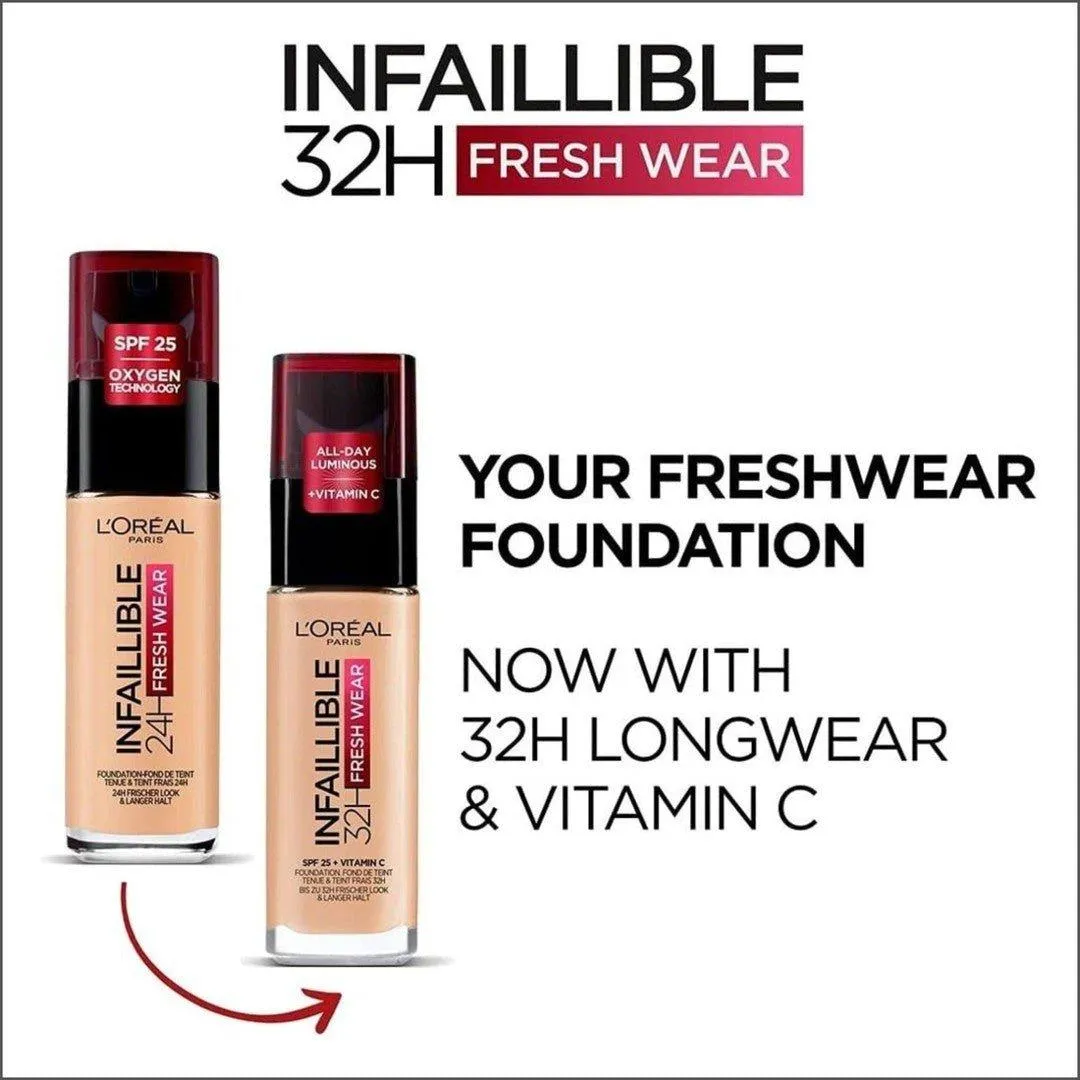 L'Oréal Infaillible 32hr Fresh Wear Foundation - 120 Golden Vanilla