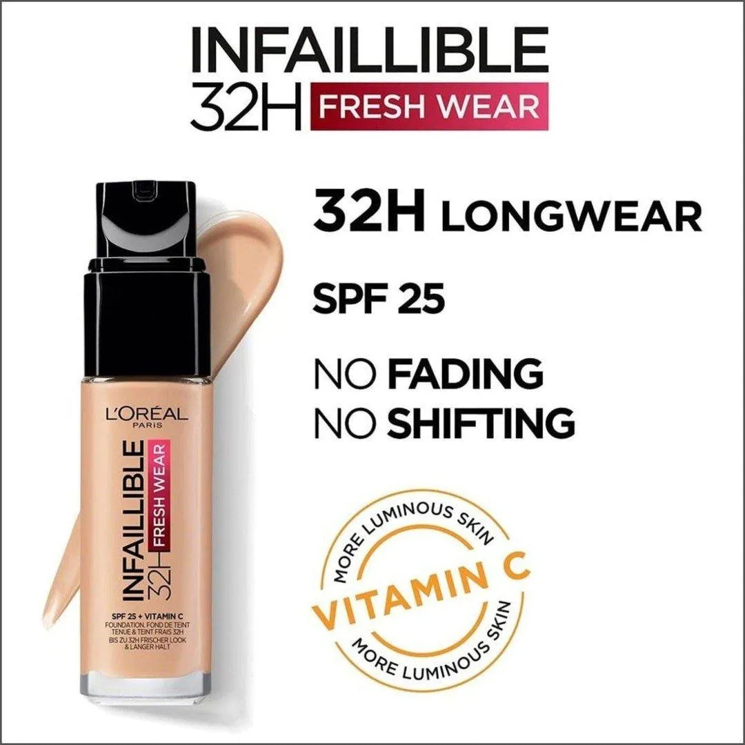 L'Oréal Infaillible 32hr Fresh Wear Foundation - 120 Golden Vanilla