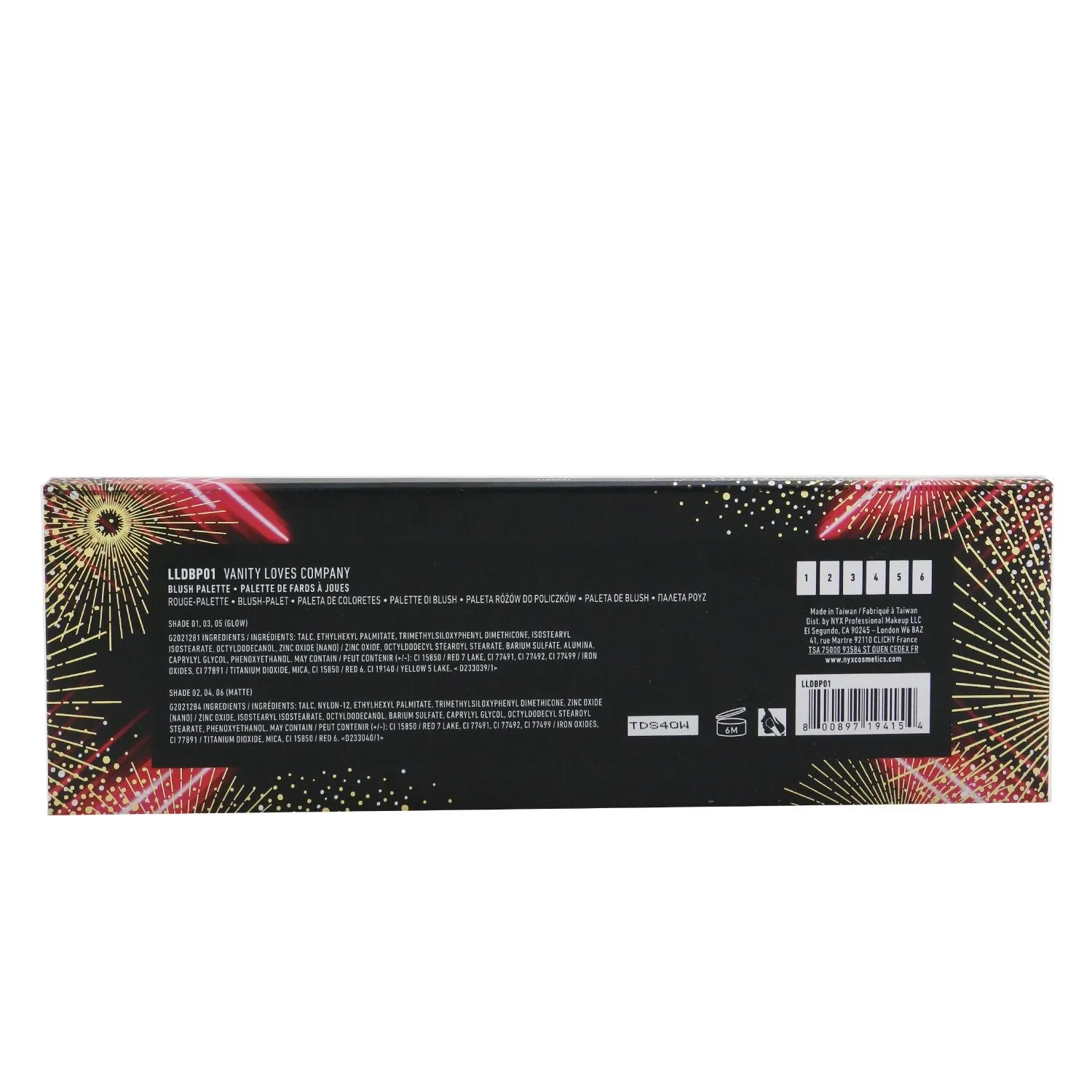 Love Lust Disco Blush Palette (6x Blush) - # Vanity Loves Company