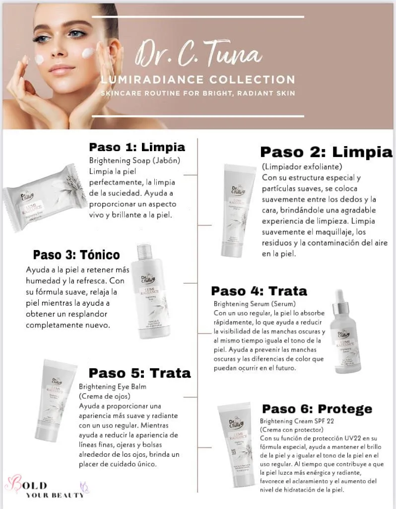LumiRadiance Kit Bundle | Dr. C. Tuna | Farmasi Set of 4