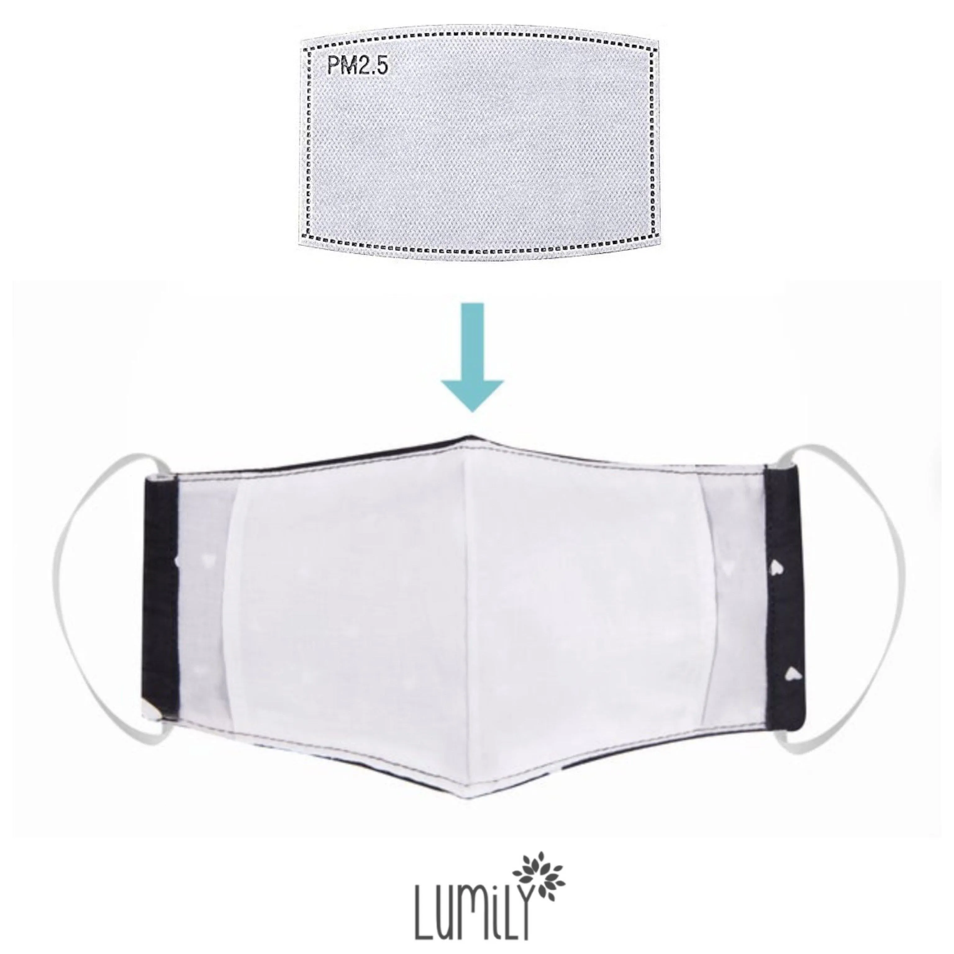 Luna Reusable Cotton Face Mask with Filter Pocket - Thailand