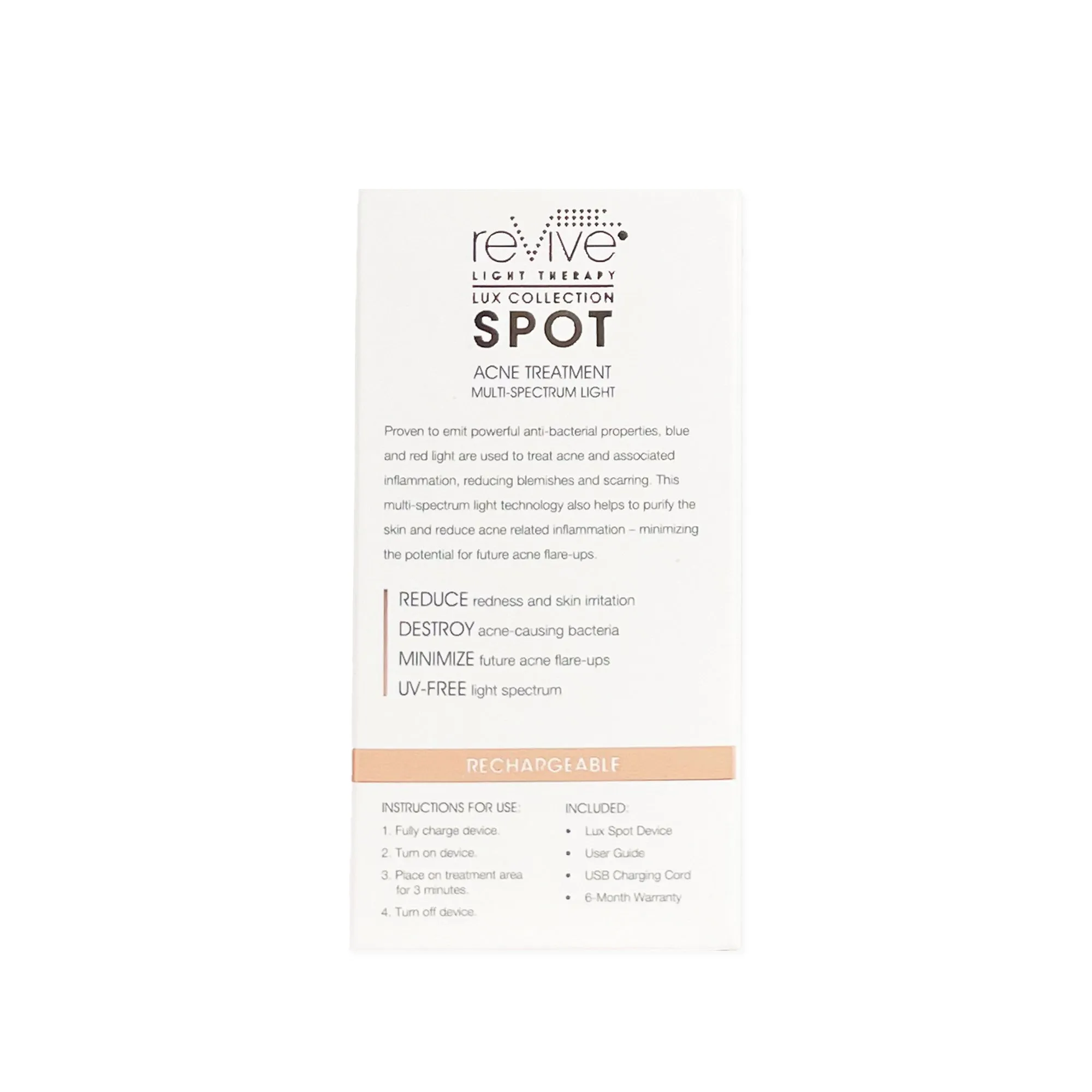 Lux Spot LED Acne Treatment by reVive Light Therapy