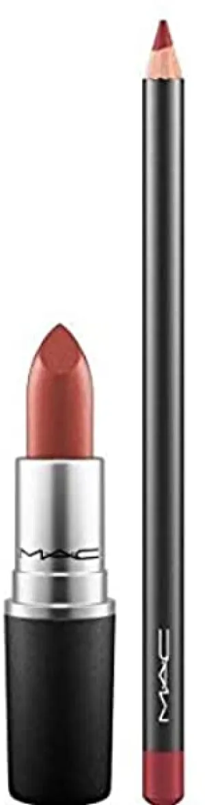 M.A.C. Cosmic Lip Duo Red ~ LIP PENCIL Brick and Lipstick Fresh Moroccan
