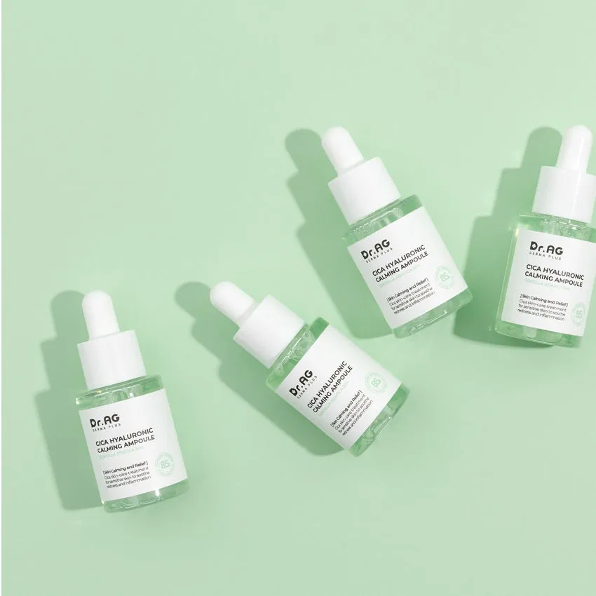 Made in Korea Dr.AG CICA HYALURONIC CALMING AMPOULE (35mlX2)