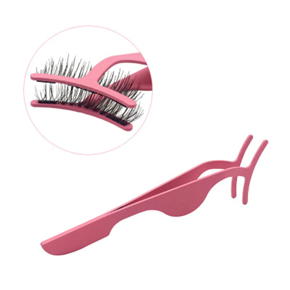 Magnetic False Eyelash Applicator Tweezers Stainless Steel