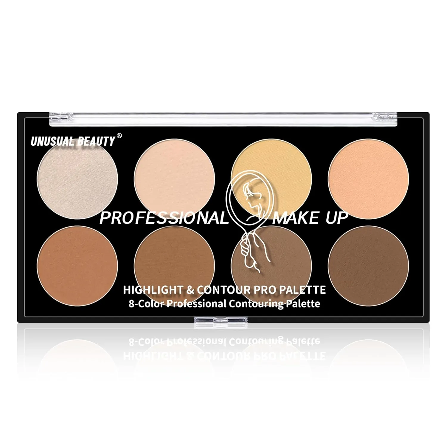 Makeup Highlight & Contour Pro Palette Lightweight Blendable Long Lasting Waterproof Non-Smudge Natural Makeup Contour