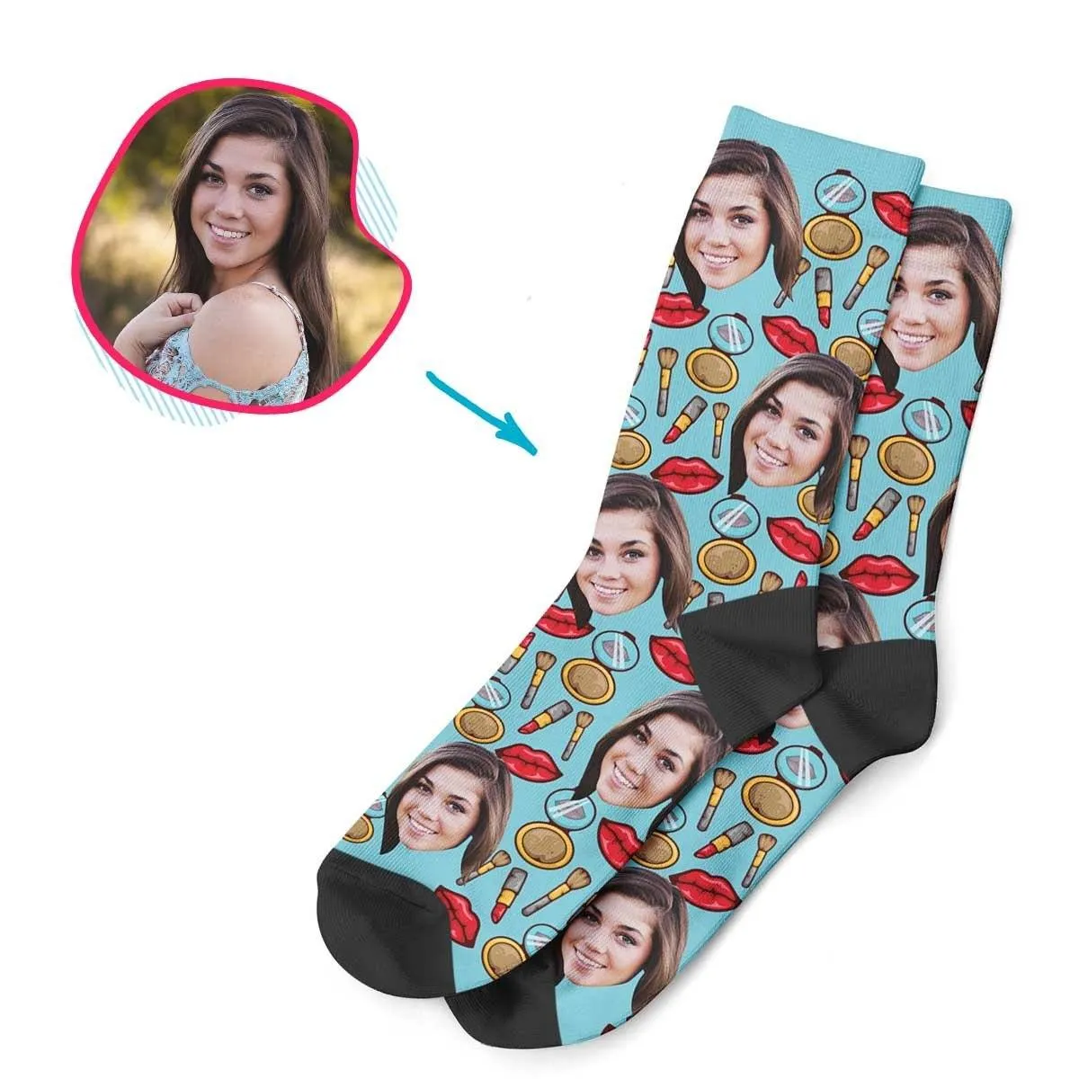 Makeup Personalized Socks