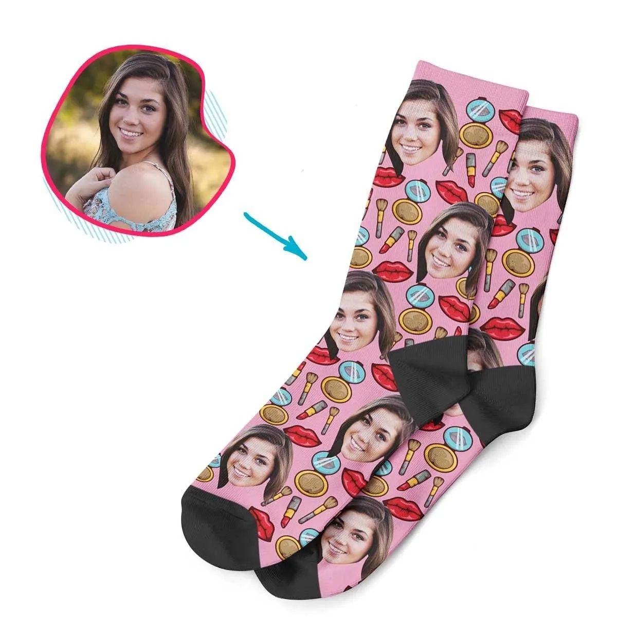 Makeup Personalized Socks