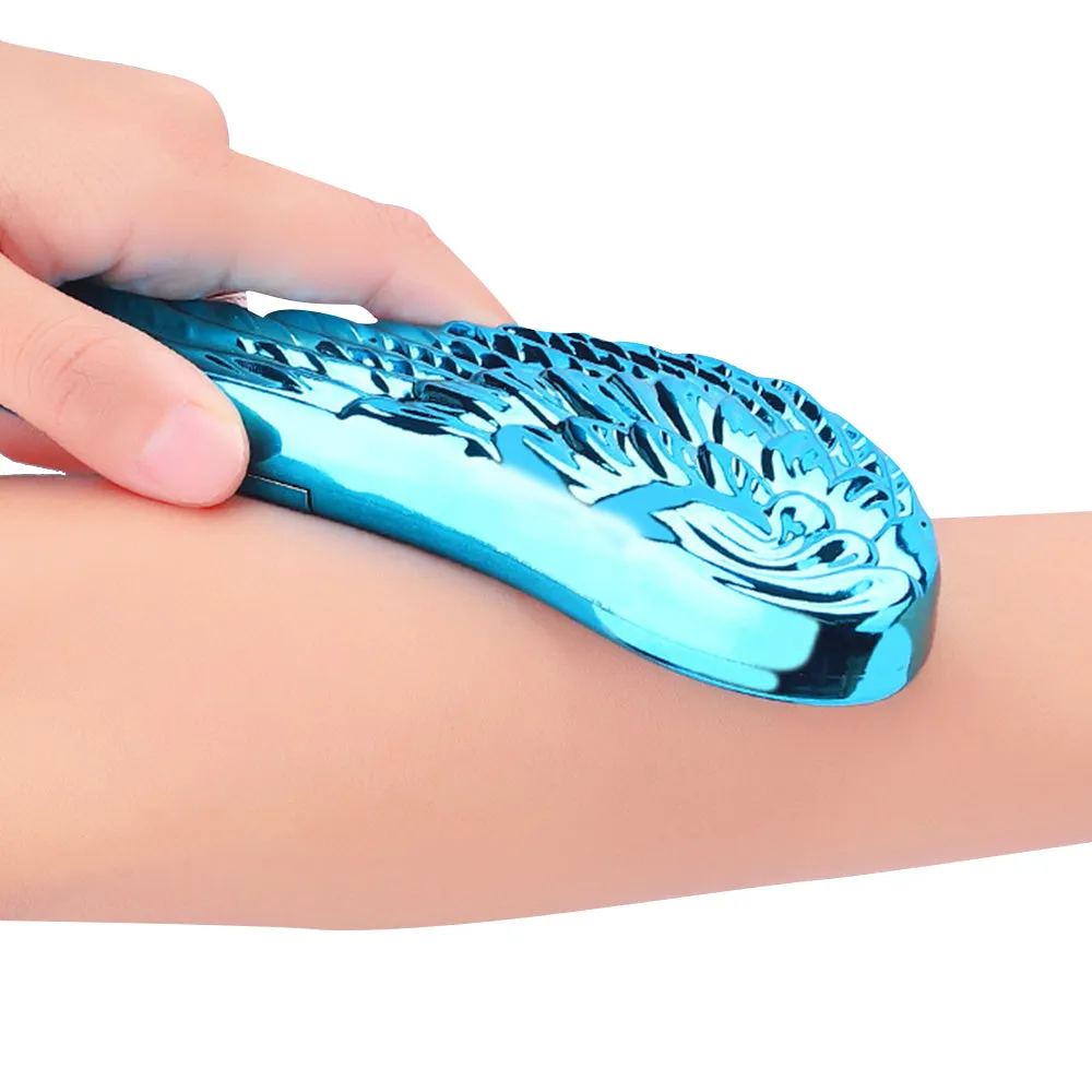 Manual Nano Hair Eraser Painless Hair Remover Tool for Back Arms Legs -Blue