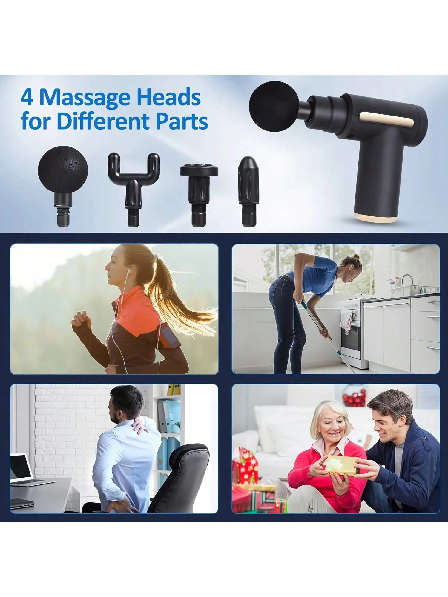 Massage Gun Muscle Relaxation Massager For Body Neck Back Relaxation Fitness Portable Massage Device