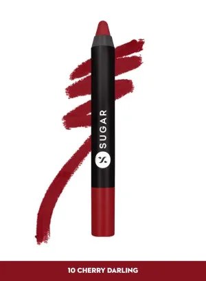 Matte As Hell Crayon Lipstick - 10 Cherry Darling