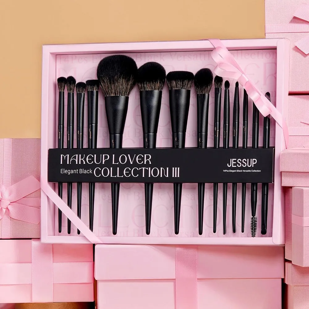 Matte Black Versatile Brush Collection zestaw pędzli do makijażu 14szt. T336