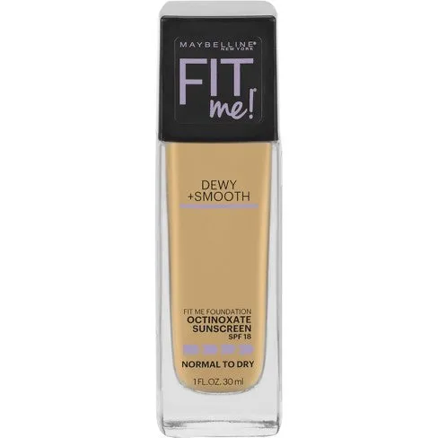 Maybelline FIT ME! Dewy   Smooth Foundation, Warm Nude #128