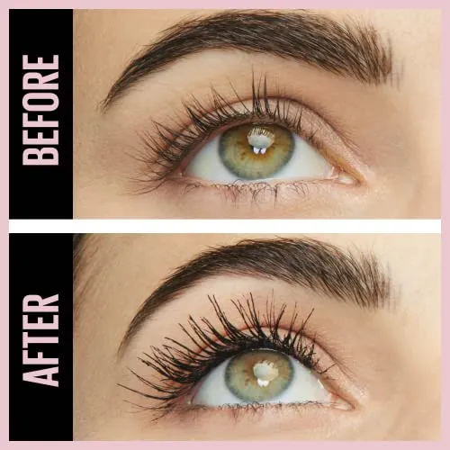 Maybelline New York Sky High Washable Mascara Makeup, Volumizing, Buildable, Lengthening, Defining, Curling, Multiplying, Eye Makeup, Cosmic Black, 0.24 Fl Oz