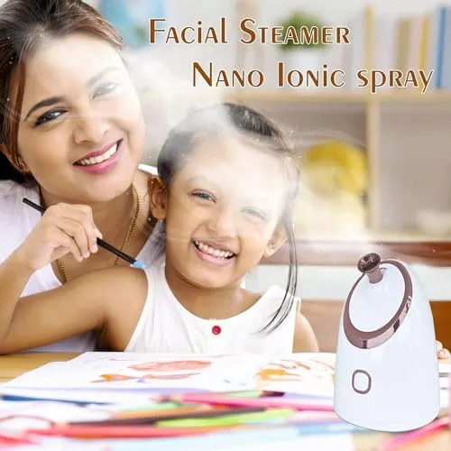 MEDITIVE Facial Steamer for Skin care, cough and cold. it's 100 ml Warm Mist Vaporizer and Inhaler for adult and children