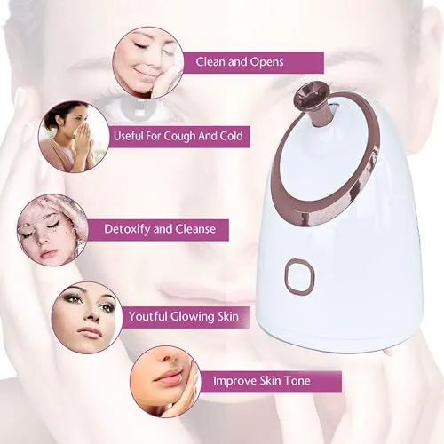 MEDITIVE Facial Steamer for Skin care, cough and cold. it's 100 ml Warm Mist Vaporizer and Inhaler for adult and children
