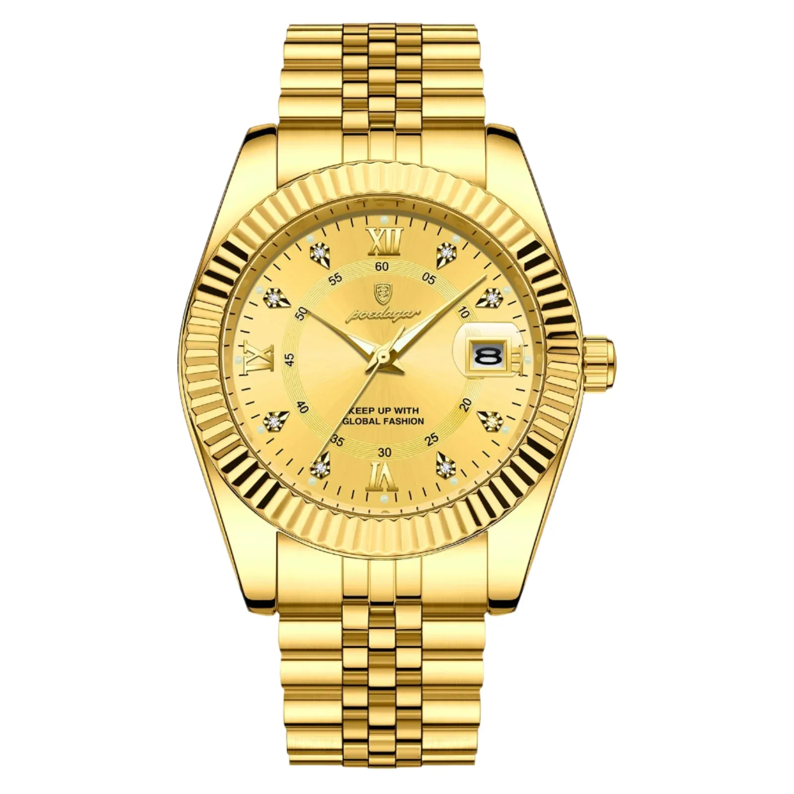 Men's Watch - Waterproof, Luminous Date, Quartz Stainless Steel Wristwatch with Box, Reloj Masculino