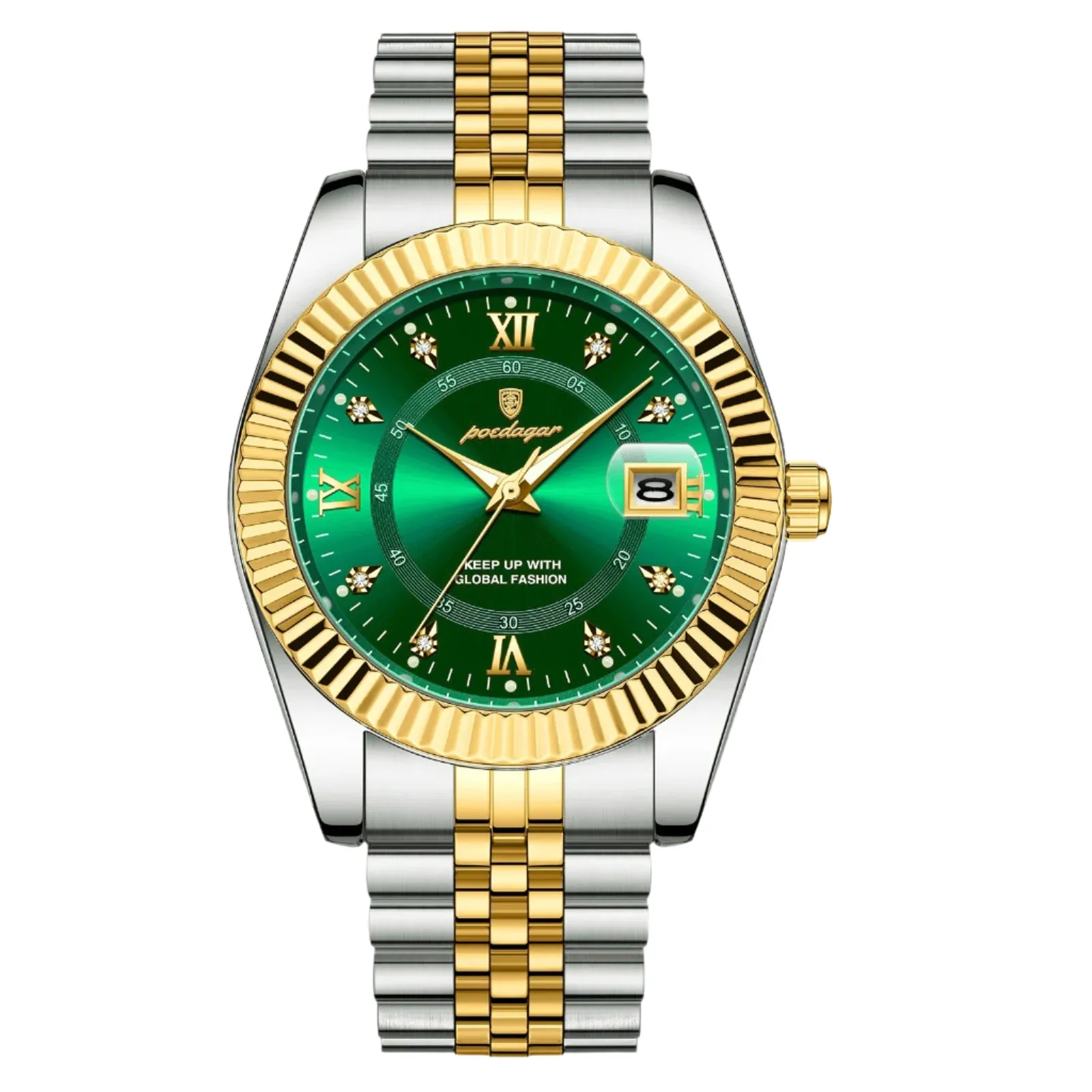 Men's Watch - Waterproof, Luminous Date, Quartz Stainless Steel Wristwatch with Box, Reloj Masculino