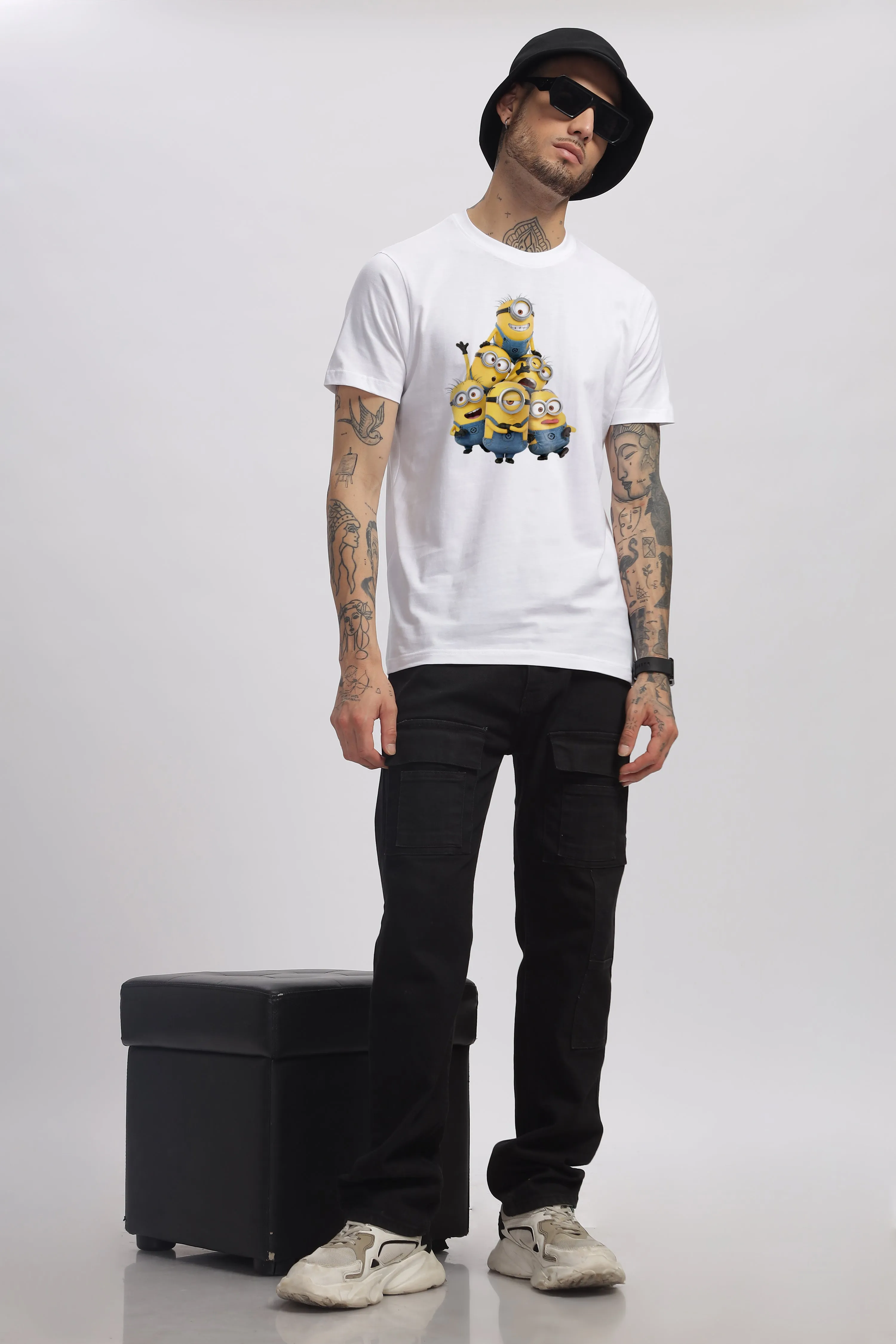 MINIOONS GRAPHIC WHITE T-SHIRT