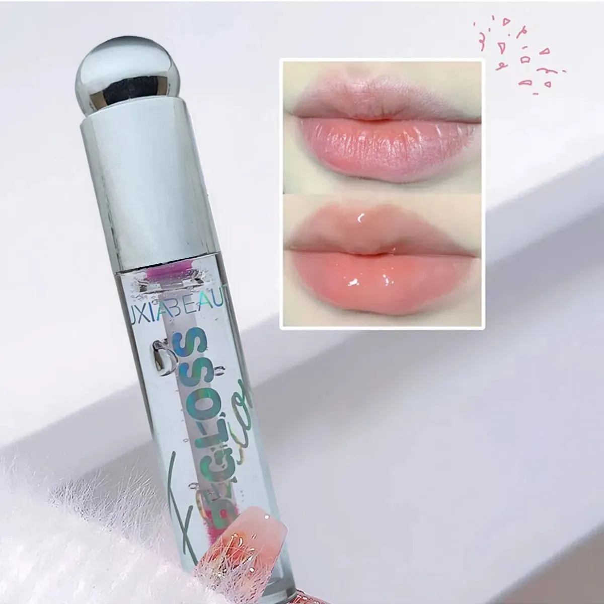 Miss Beauty New 1pcs Lip Shine Makeup Transparent Lip gloss