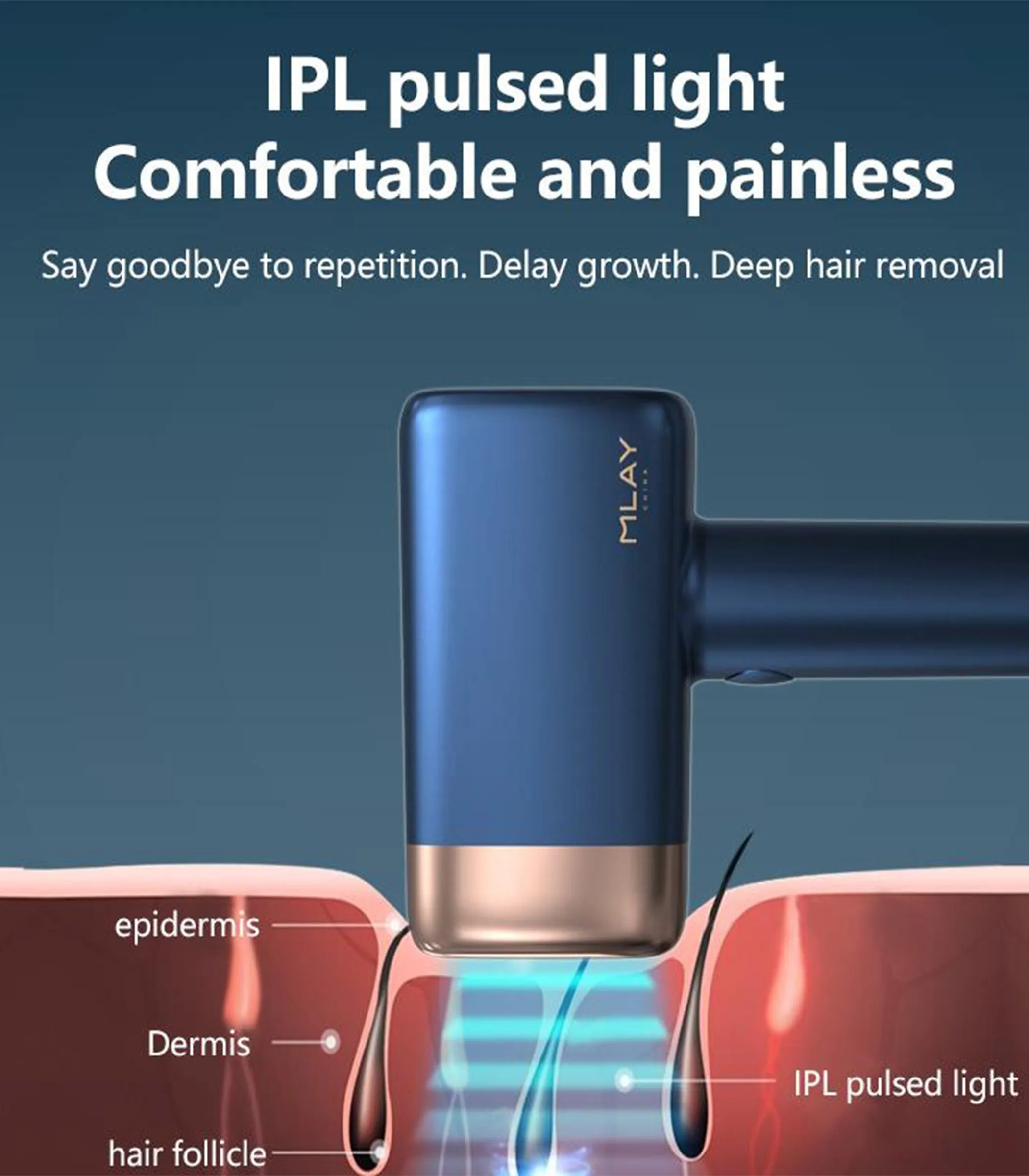 MLAY T14 Laser Hair Removal Device Ice Cooling IPL