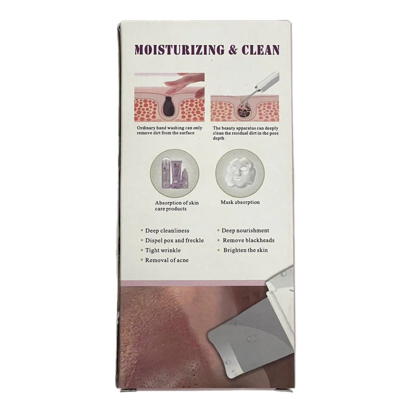 Moisturizing & Facial Cleanser 3 In 1 Skin Care Machine
