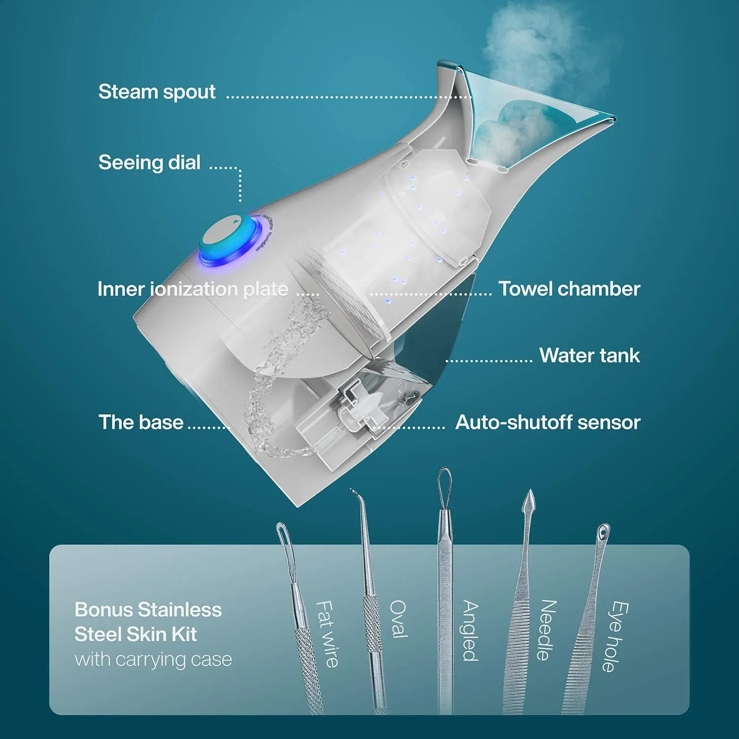 NanoSteamer 3-in-1 Ionic Facial Steamer