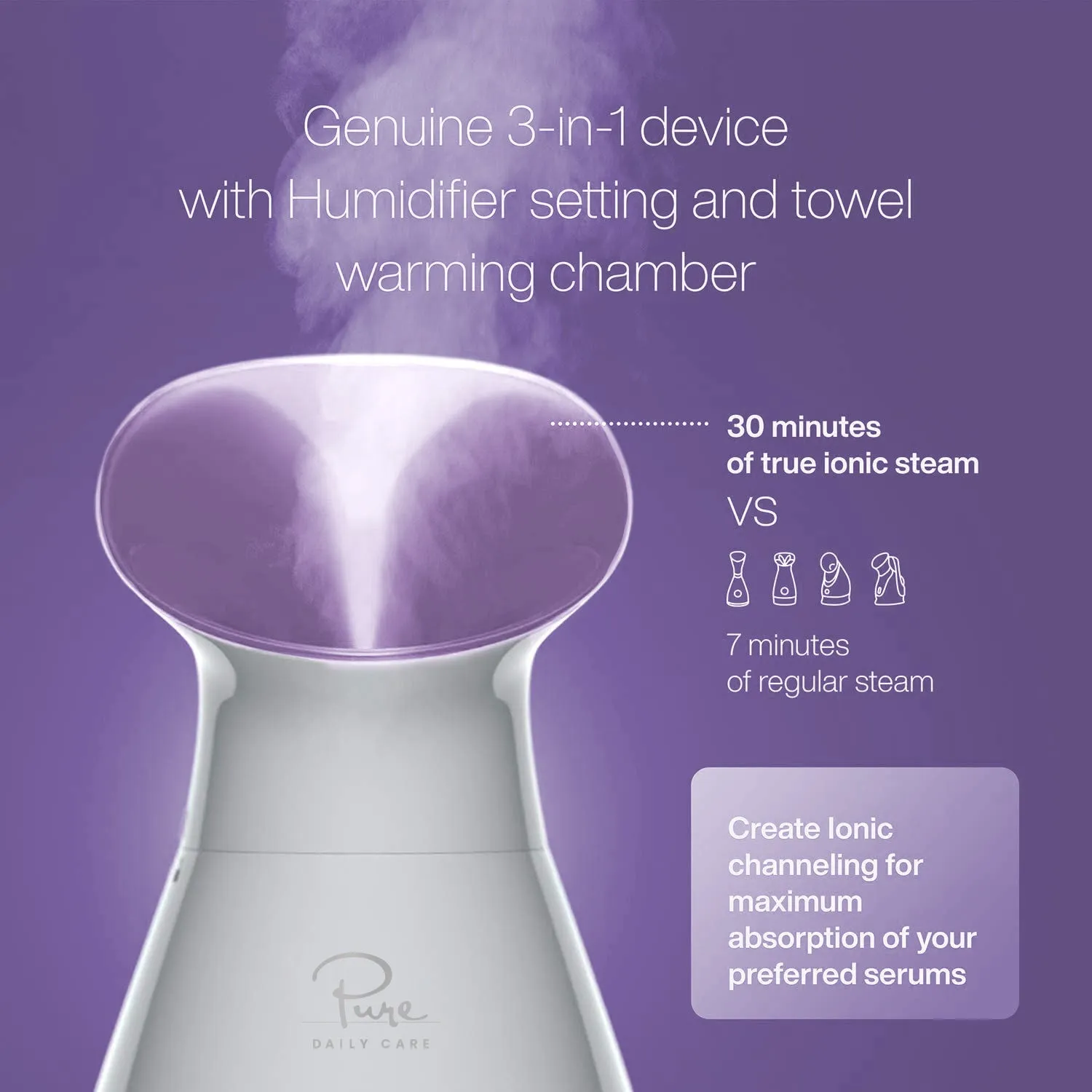 NanoSteamer 3-in-1 Ionic Facial Steamer
