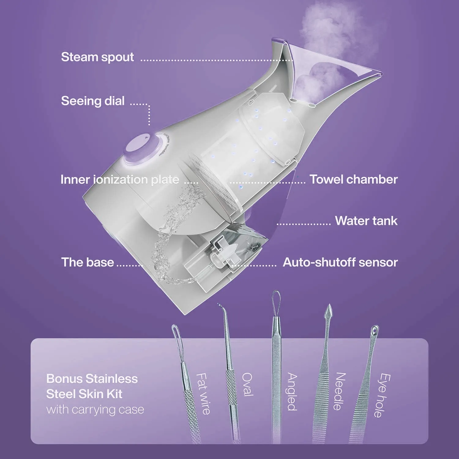 NanoSteamer 3-in-1 Ionic Facial Steamer