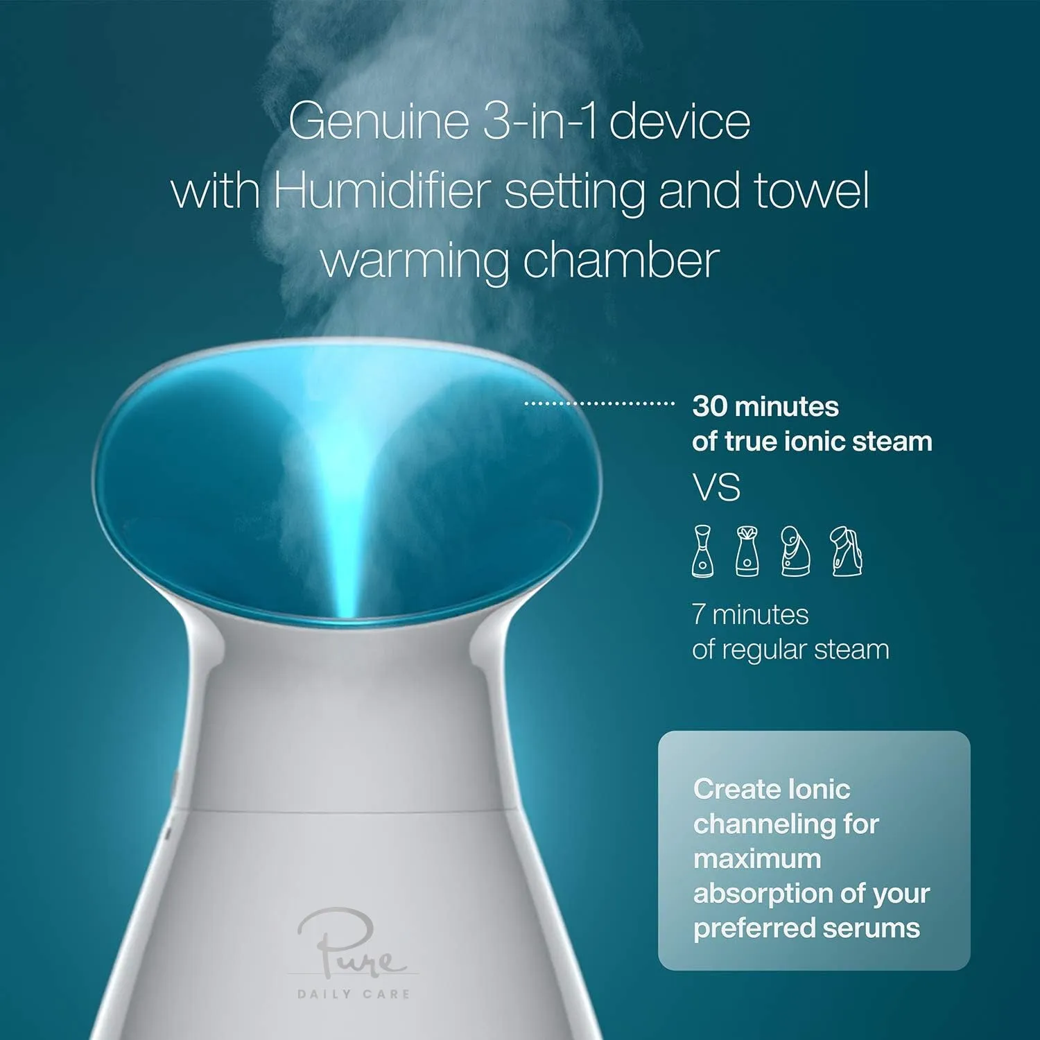 NanoSteamer 3-in-1 Ionic Facial Steamer