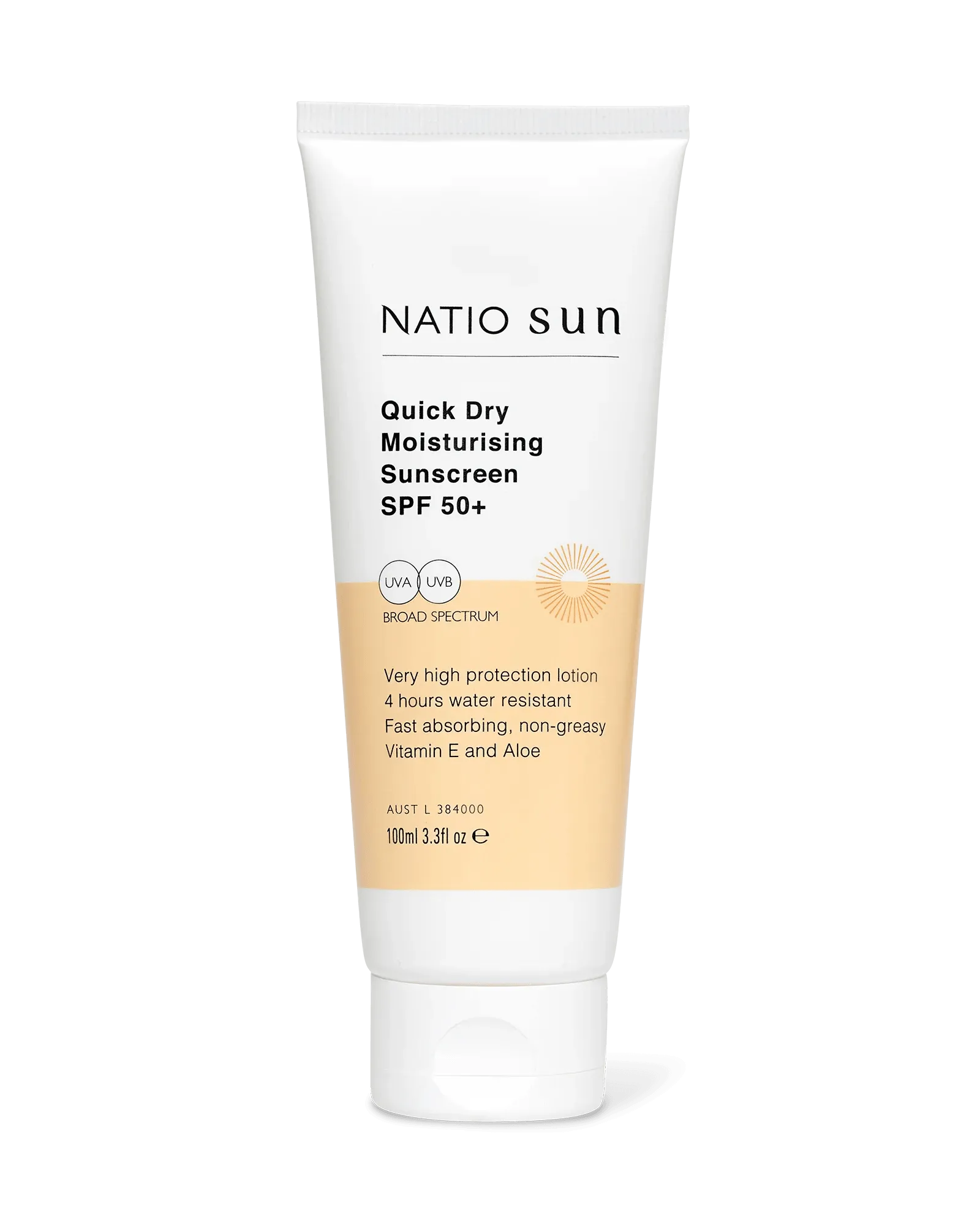 Natio Quick Dry Moisturising Sunscreen SPF 50  200ml