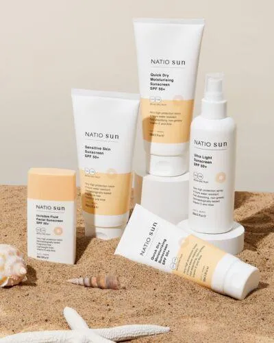 Natio Quick Dry Moisturising Sunscreen SPF 50  200ml